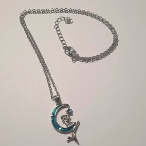 Blue Moon Mermaid Adjustable Necklace